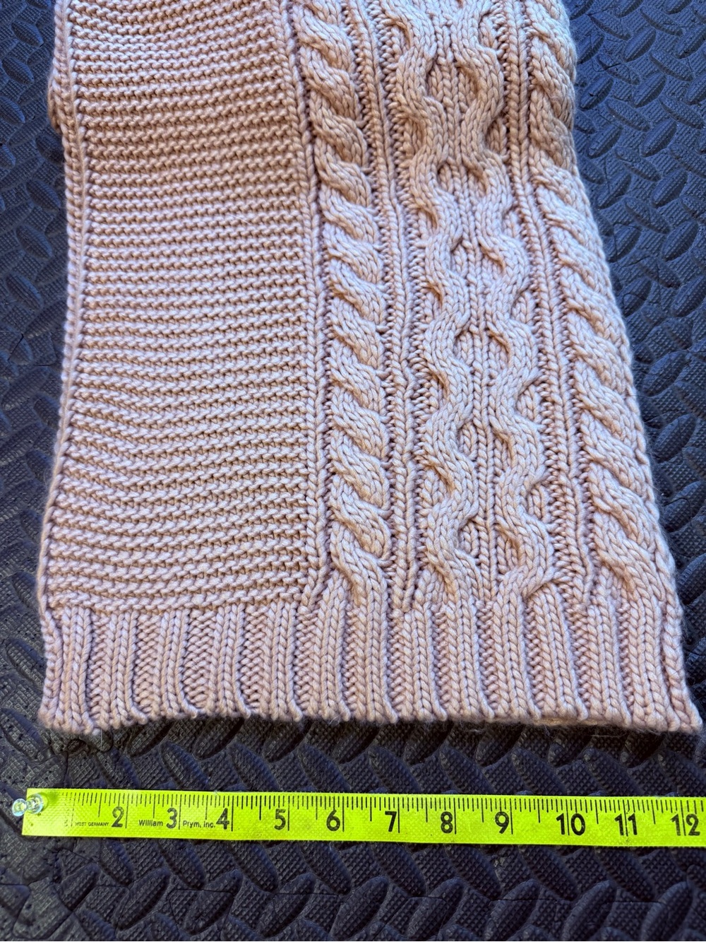 Chunky Cable Knit Infinity Scarf Dusty Rose Pink Oversized Cozy Winter - Picture 5 of 6